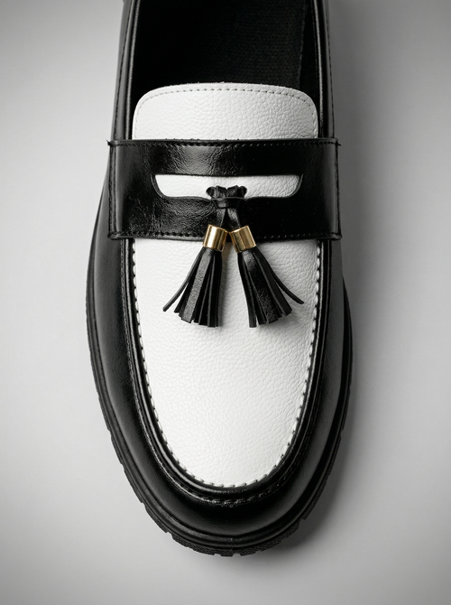 The Montford Two Tone Tassel Loafer